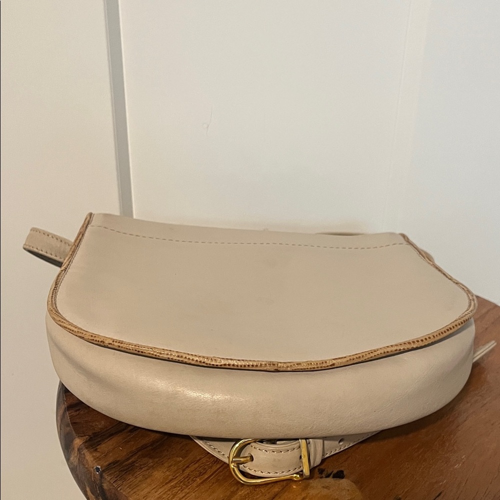 Celine Beige Crossbody Shoulder Bag with Gold Accent - Picture 3 of 12